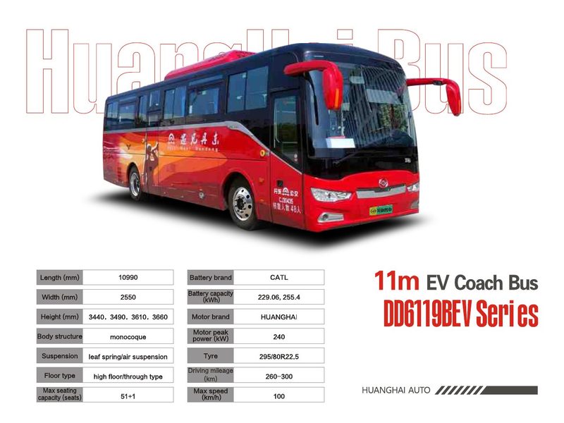 12m EV Tourism Coach DD6120BEV