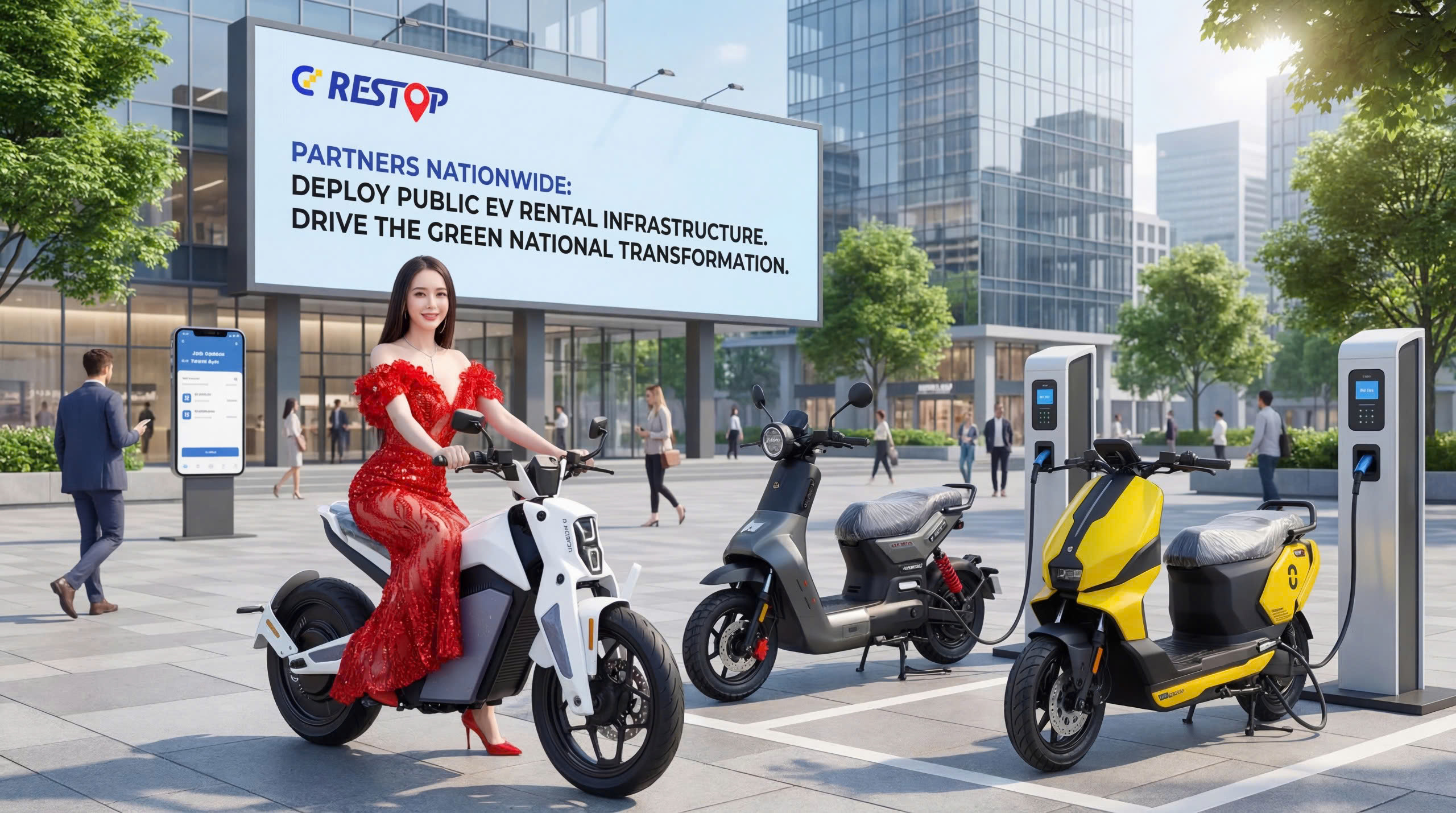 CD Restop Explores Public Electric Vehicle Rental Investment